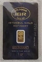 1 Gram of certified gold