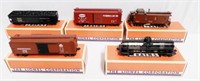 Lot of 5 Lionel Train Cars with Boxes