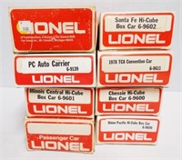 Lot of 8 Lionel Cars