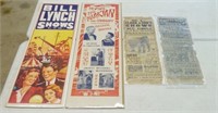 Lot of 4 Circus Posters