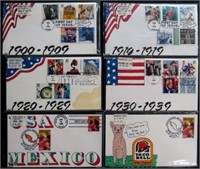 USA APPROXIMATELY 500 HAND DRAWN FIRST DAY COVERS
