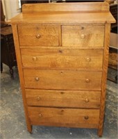 Antique two over four Oak Chest