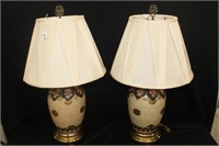 Pair of Imari style Lamps