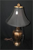 Contemporary Lamp w/ black shade, tassle