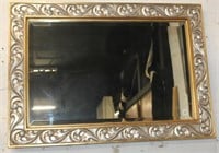 Molded Wood Beveled Mirror