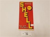 Vintage Rare 1939 Shell Oil Montana Road Map