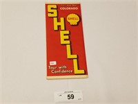 Vintage Rare 1938 Shell Oil Colorado Road Map