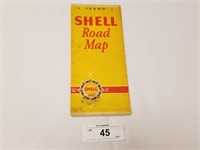 Vintage Rare 1932 Shell Oil Idaho Road Map