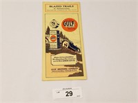 Vintage Rare Gulf Oil Blazed Trails Map of Pennsyl