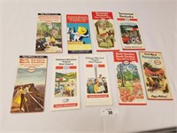 Selection of 9 Esso Oil State Road Maps from 1960-