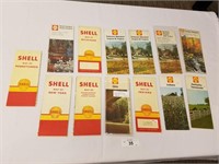 Group of 13 Shell Oil State Road Maps from 1957-19