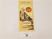 Vintage Rare Gulf Oil Blazed Trails Map of 4 State