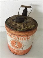 Marathon Products 5 Gallon Can  (Orange/White)