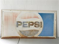 Pepsi SS Metal Sign 67"x34"