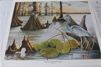 DAYBREAK ON REELFOOT LAKE BY PHIL LAVELY SIGNED