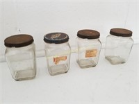 Standard Motor Products Embossed Glass Jars Set