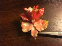 1950's MCM Applied Floral Brooch