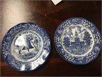 Vintage Wedgwood Blue Willow  Avon Premium Plates