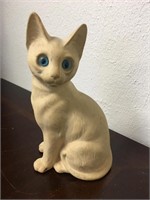Vintage Kitty w/ Blue Eyes Figurine
