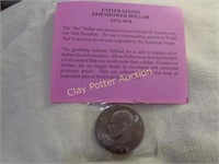 Eisenhower Dollar Coin in Sleeve