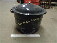 Large Enamelware Pot with Lid