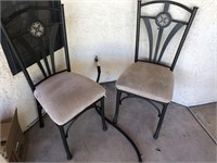 2pc  padded dining room chairs