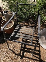 2pc Metal frame patio chairs