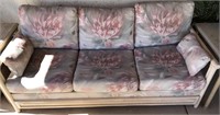 Floral pattern patio sofa