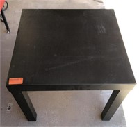 Small square wooden table