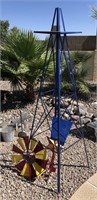 7’ Custom painted metal windmill