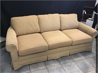 Tan Cushioned Couch