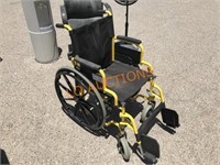 Yellow Black Wheel Chair