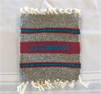 Tiny American Indian Style Rug Red/Blue/Grey