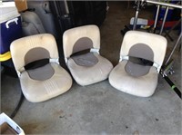 3 boat seats as shown