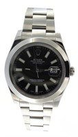 Men's Oyster Black Datejust II Automatic 6300