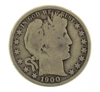1900-S Barber Silver Half Dollar