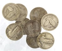 Mixed Date Standing Liberty Silver Quarters