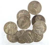 Mixed Date Standing Liberty Silver Quarters