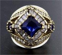 Elegant 4.77 ct Sapphire Cocktail Ring