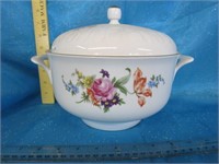 Beautiful Rose Print serving bowl made in Germany