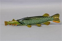 Ernie Peterson 11" Pike Fish Spearing Decoy