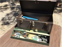 Tool Box w/ Misc Tools & Other Items