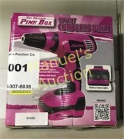 PINK BOX 18V CORDLESS DRILL