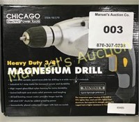 CHICAGO ELECTRIC HEAVY DUTY 3/8” MAGNESIUM DRILL