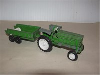 Oliver Tractor and Manure Spreader