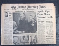 Dallas Morning News Dec 26, 1968 Apollo 8