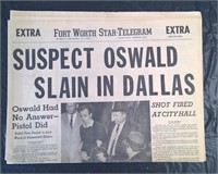 Oswald Shot Ft. Worth Star Telegram EXTRA Nov 25