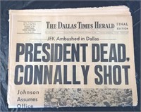 Dallas Times Herald Nov 22, 1963 Late Edition