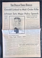 Nov 24, 1963 Dallas Times Herald "Mourning"