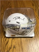 2017 autographed Tom Brady mini helmet.
